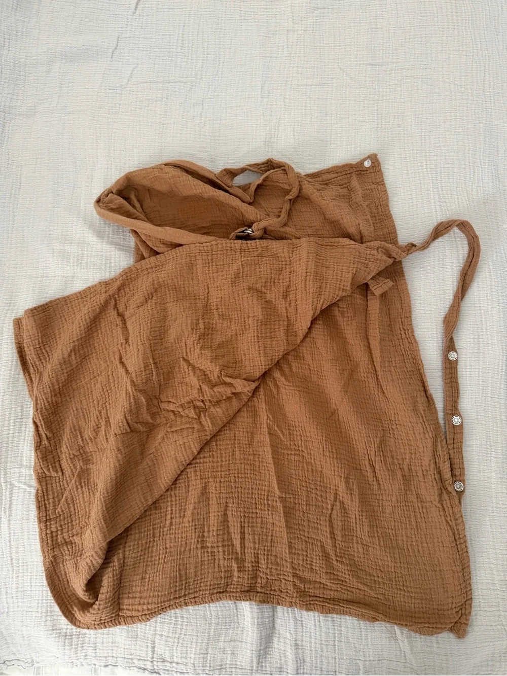 Nursing Cover - tan, muslin
